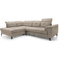 Corner sofa Elinferne L, sleeping function, Raquel 20, beige, H107x210x297cm