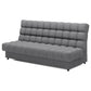 Modern Sofa Bed with Sleeping Function and Storage, Velvet Upholstery, Grey – Elclareta