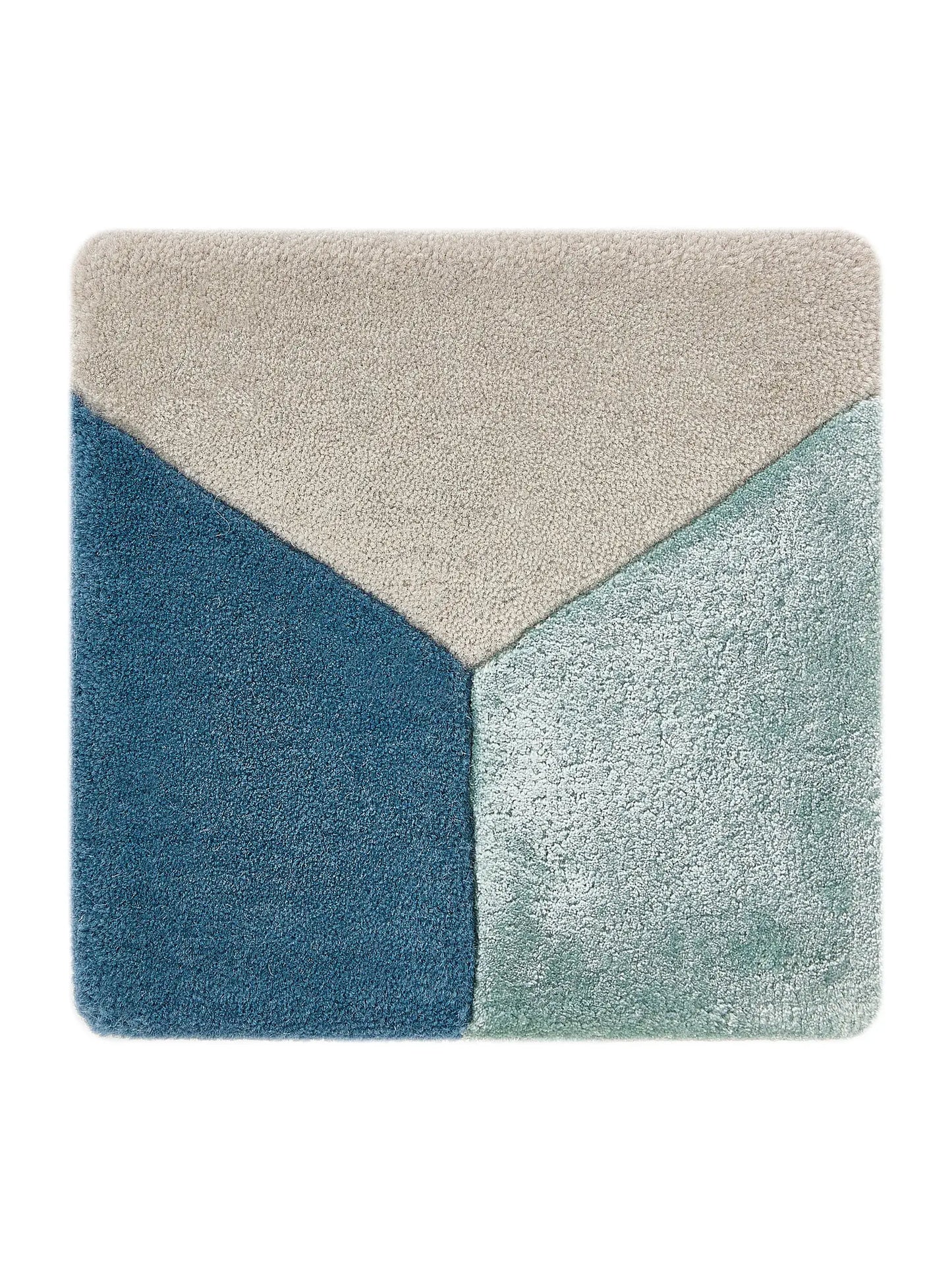 Paul Blue Wool & Lyocell Rug