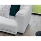 Scandinavian Sofa Bed with Sleeping Function, Bouclé Upholstery, White – Edalia
