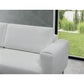Scandinavian Sofa Bed with Sleeping Function, Bouclé Upholstery, White – Edalia
