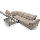 Corner sofa Elinferne L, sleeping function, Raquel 20, beige, H107x210x297cm