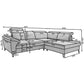 Corner sofa Elinferne L, sleeping function, Raquel 20, beige, H107x210x297cm