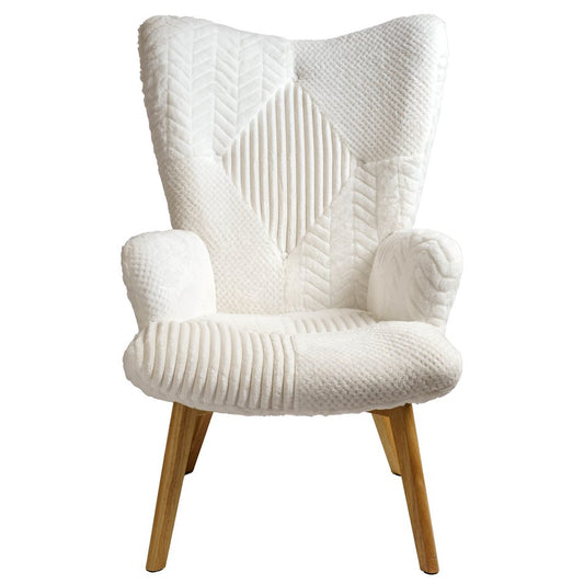 Armchair HELSINKI, white, H100x74x65cm, seat height 42cm