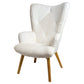 Armchair HELSINKI, white, H100x74x65cm, seat height 42cm