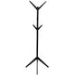 Coat stand, black, wood/MDF, H178x45x45cm