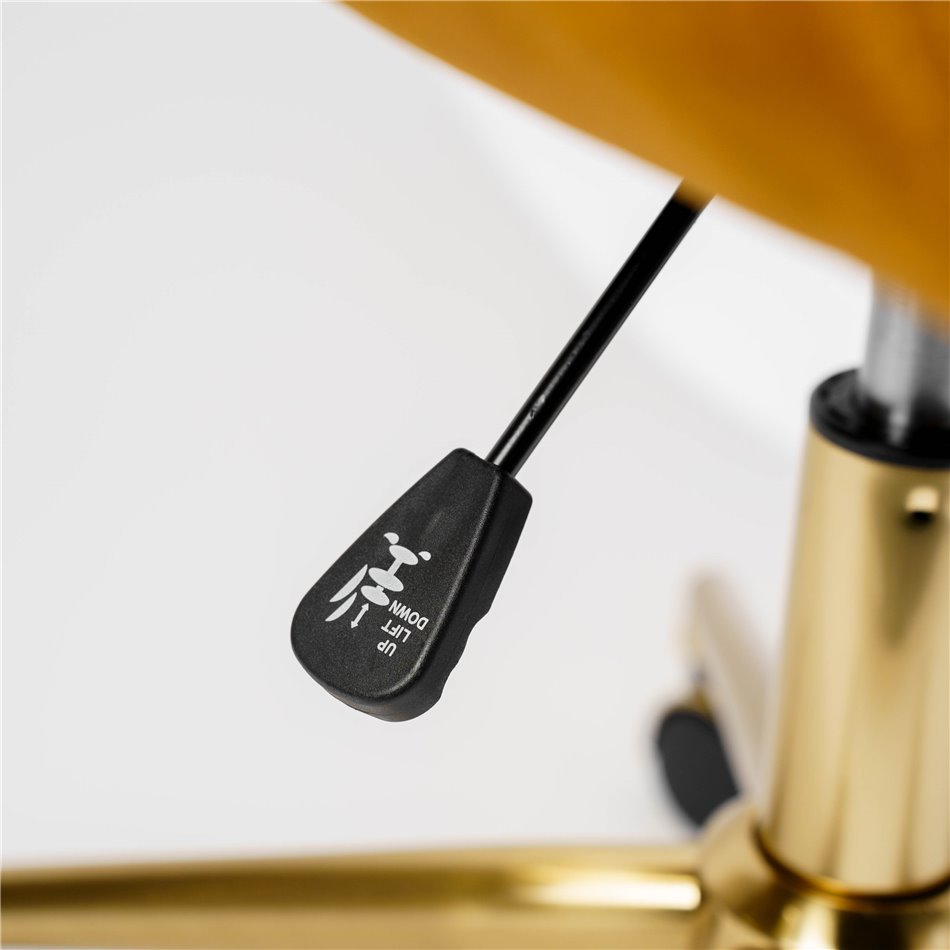 Slorino 15 Adjustable Office Chair – Golden Fabric, Modern Ergonomic Design