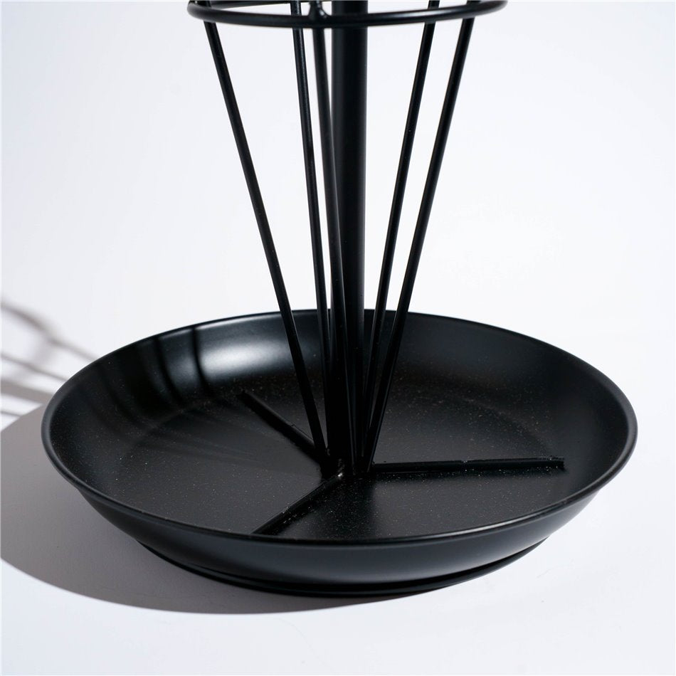 Black Metal Umbrella Stand – Tall Slim Holder