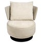 Lounge chair Orton, 3 cream, rotatable 360 degrees, H73x70x70cm, seat height 40cm