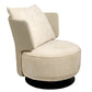 Lounge chair Orton, 3 cream, rotatable 360 degrees, H73x70x70cm, seat height 40cm