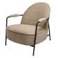 Lounge chair Oterro, 120 beige/dark gray, H76x58x73cm, seat height 36cm