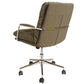 Zalno Adjustable Office Chair – Greenish Gray Eco Leather, Modern Ergonomic Design
