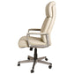 Zelda Adjustable Office Chair – Cream and Gray Eco Leather, Modern Executive Design