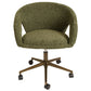 Zivilino Adjustable Office Chair – Green and Bronze, Modern Ergonomic Design