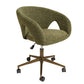 Zivilino Adjustable Office Chair – Green and Bronze, Modern Ergonomic Design