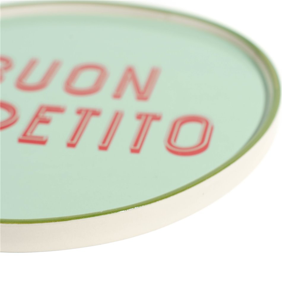 Plate Buon Appetito Mint, D25.5cm