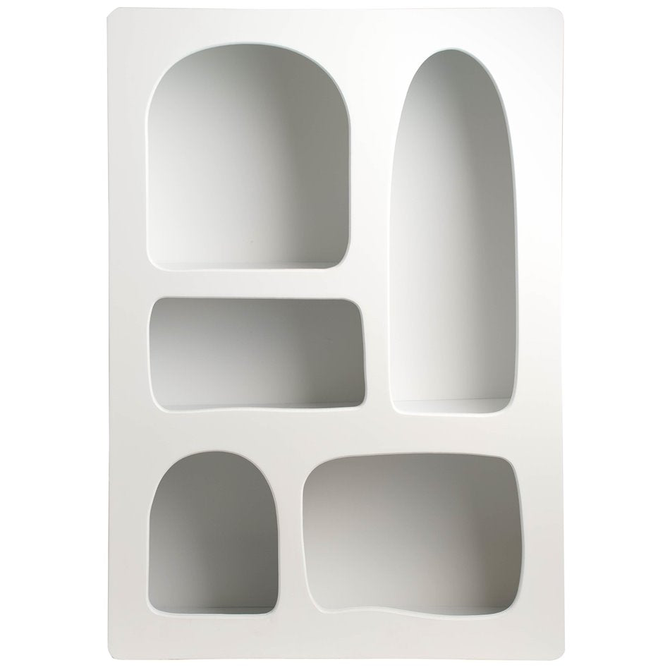 Shelf RIVI, white, MDF, H65.5x45.5x15.5cm