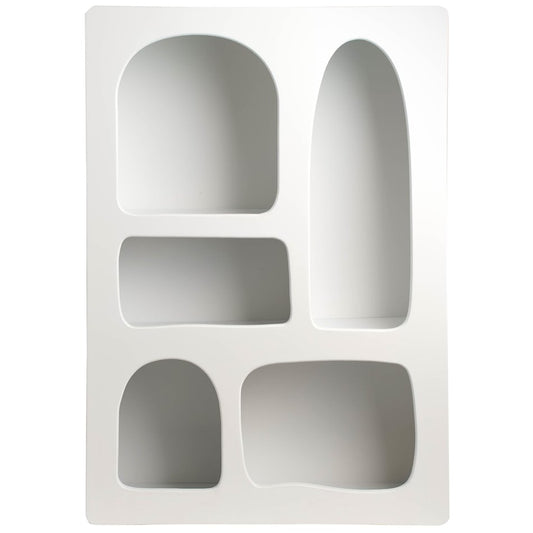 Shelf RIVI, white, MDF, H65.5x45.5x15.5cm