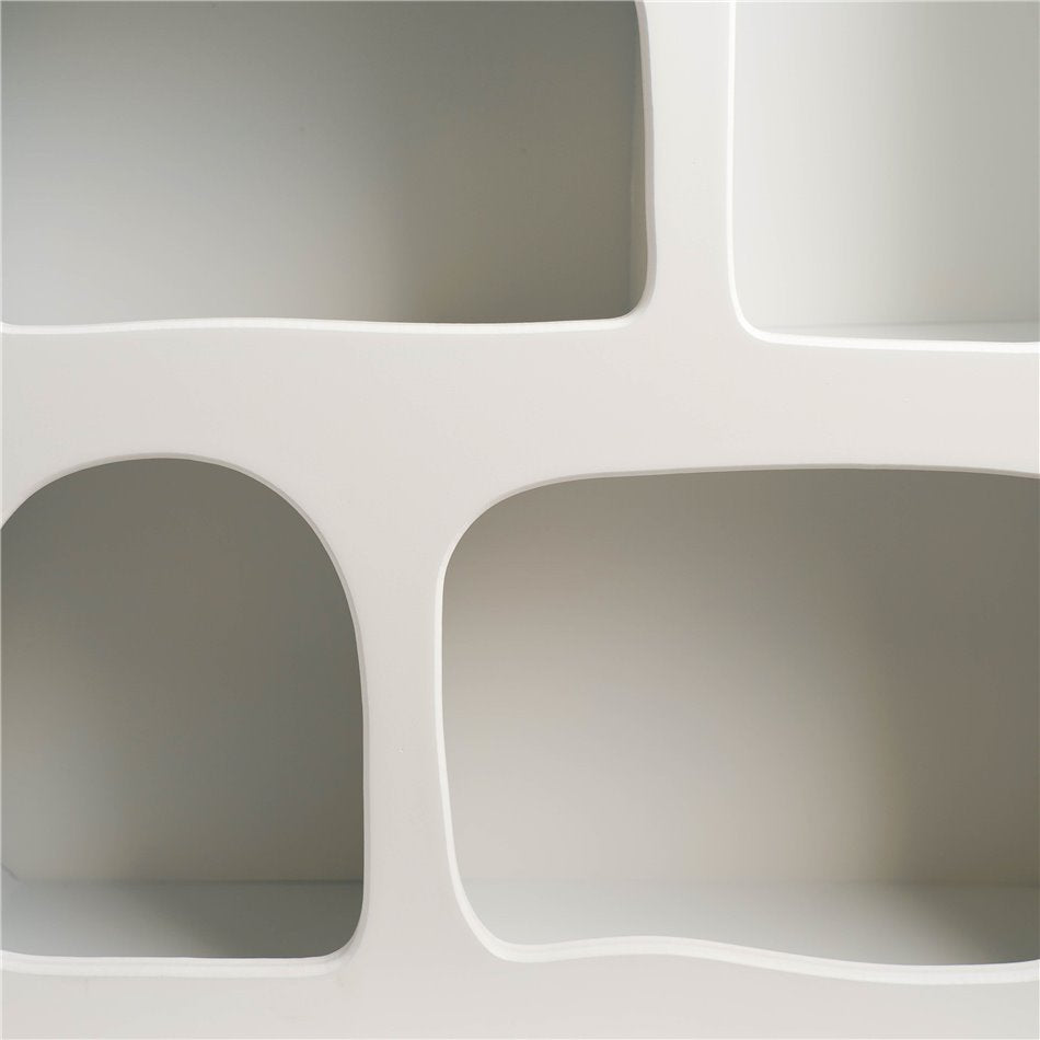 Shelf RIVI, white, MDF, H65.5x45.5x15.5cm
