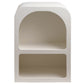 Bedside table Soleya, white, MDF, H55x40x30cm