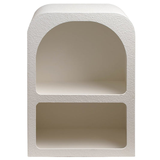 Bedside table Soleya, white, MDF, H55x40x30cm