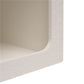 Bedside table Soleya, white, MDF, H55x40x30cm