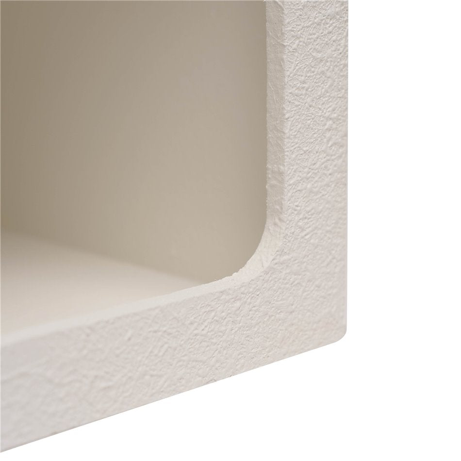 Bedside table Soleya, white, MDF, H55x40x30cm