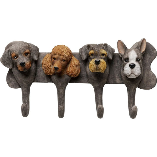 Coat rack Dog Family, H16x31x7.5cm