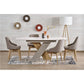 Extendable Dining Table – Oak Pattern & Cashmere Beige Finish