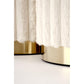 Haido Pouf Set Cream-Gold – Small & Medium Steel-Polyester
