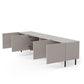 Haxos TV Table – Cashmere & Black Chipboard/MDF/Steel, 200×40×54 cm