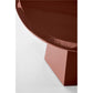 Hoca Coffee Table – Dark Red MDF, Ø50×47 cm