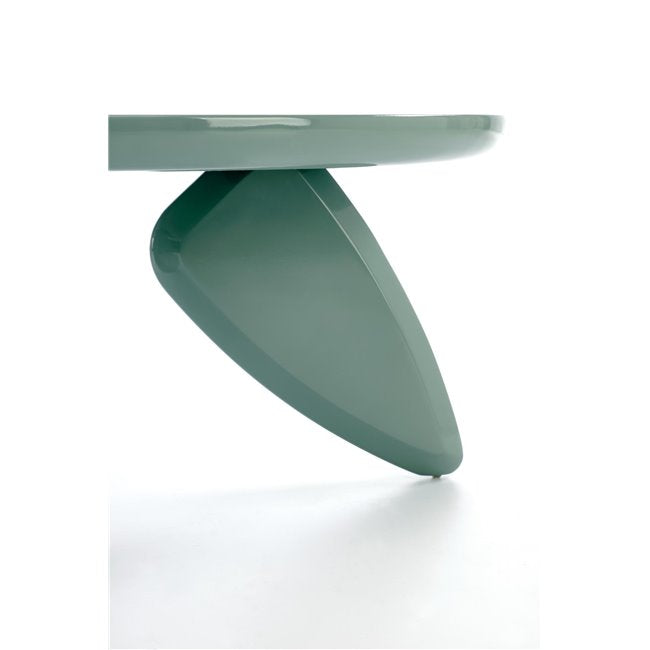 Horaya Coffee Table – Blue MDF, Ø80×36 cm