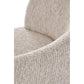 Armchair Hamen K581, rotatable 360 degrees, beige, steel/polyester, H82x63x62cm, seat height 48cm