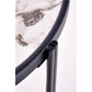 Hatima Coffee Table Set – White Marble & Black Sintered Stone, Ø63×50 cm / Ø48×43 cm