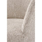 Armchair Hamen K581, rotatable 360 degrees, beige, steel/polyester, H82x63x62cm, seat height 48cm