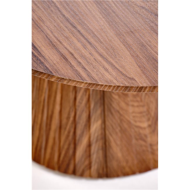 Hisela Coffee Table – Walnut MDF, 120×60×46 cm