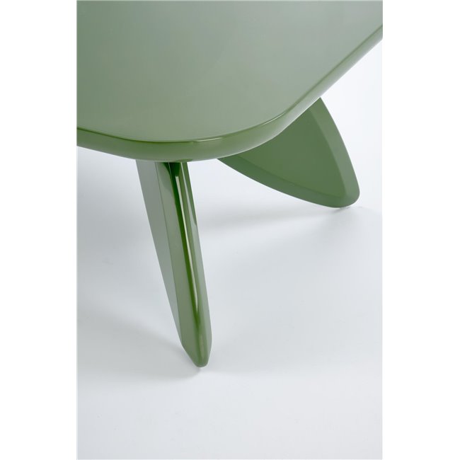 Horaya Coffee Table – Light Green MDF, 120×60×36 cm