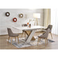 Extendable Dining Table – Oak Pattern & Cashmere Beige Finish