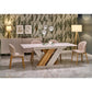 Extendable Dining Table – Cremona Oak & Cream Modern Design