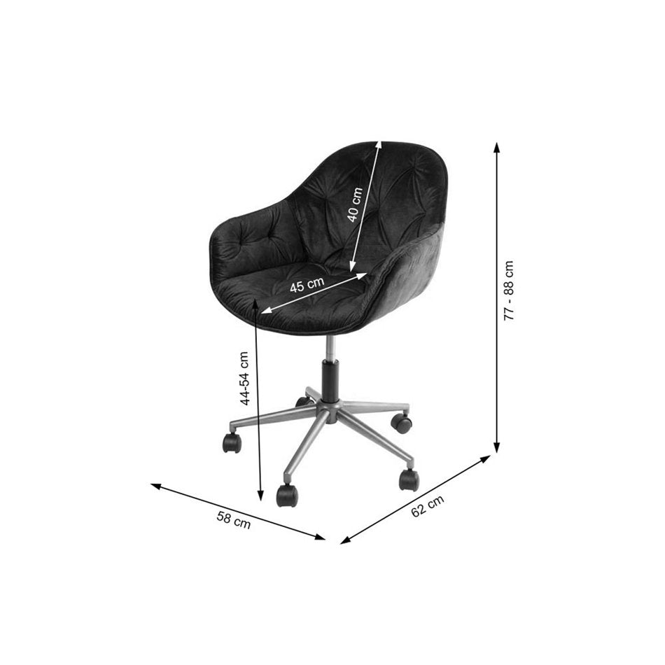 Slorino 15 Adjustable Office Chair – Golden Fabric, Modern Ergonomic Design