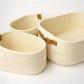 Basket set 3 Duo, 35x25cm, H12cm