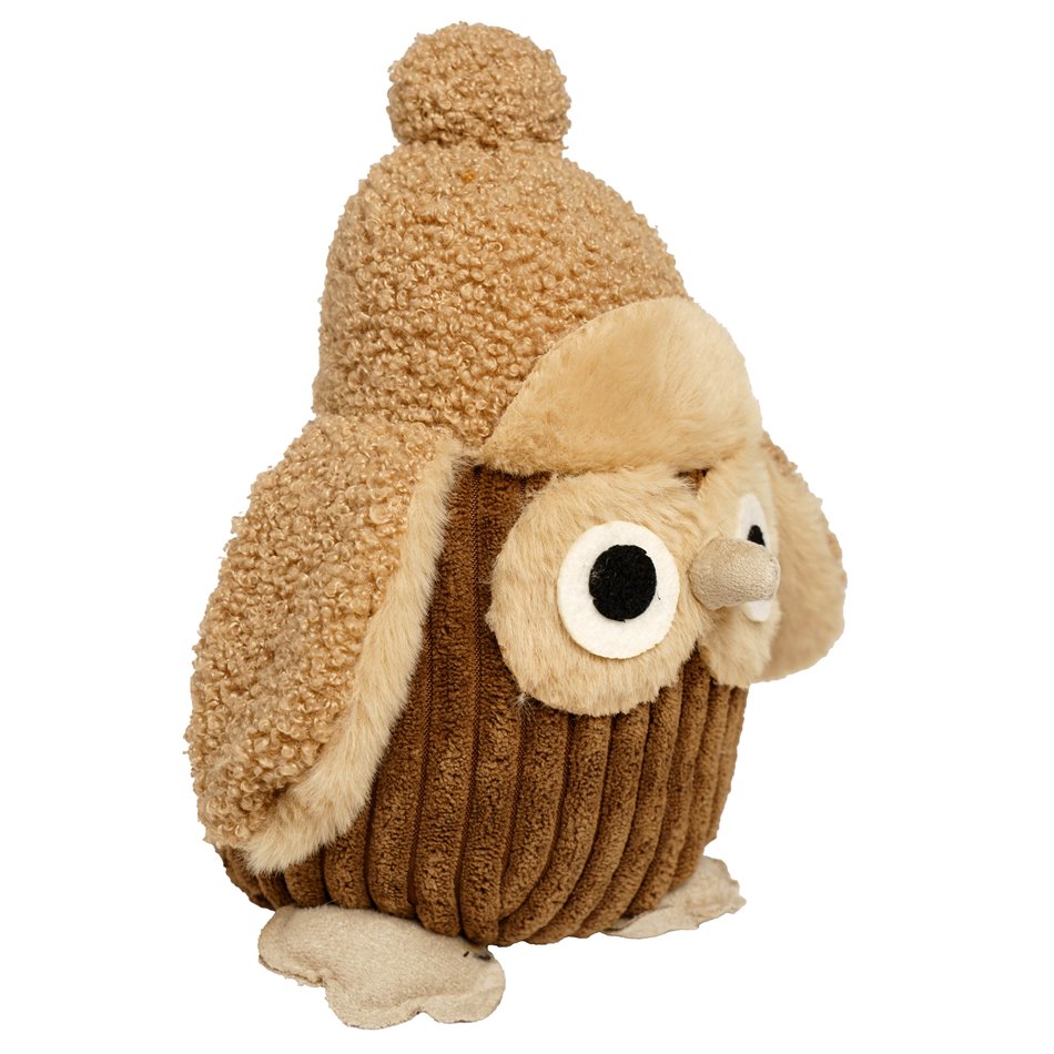 Owl Door Stopper Beige – H23 × W15 × L19 cm