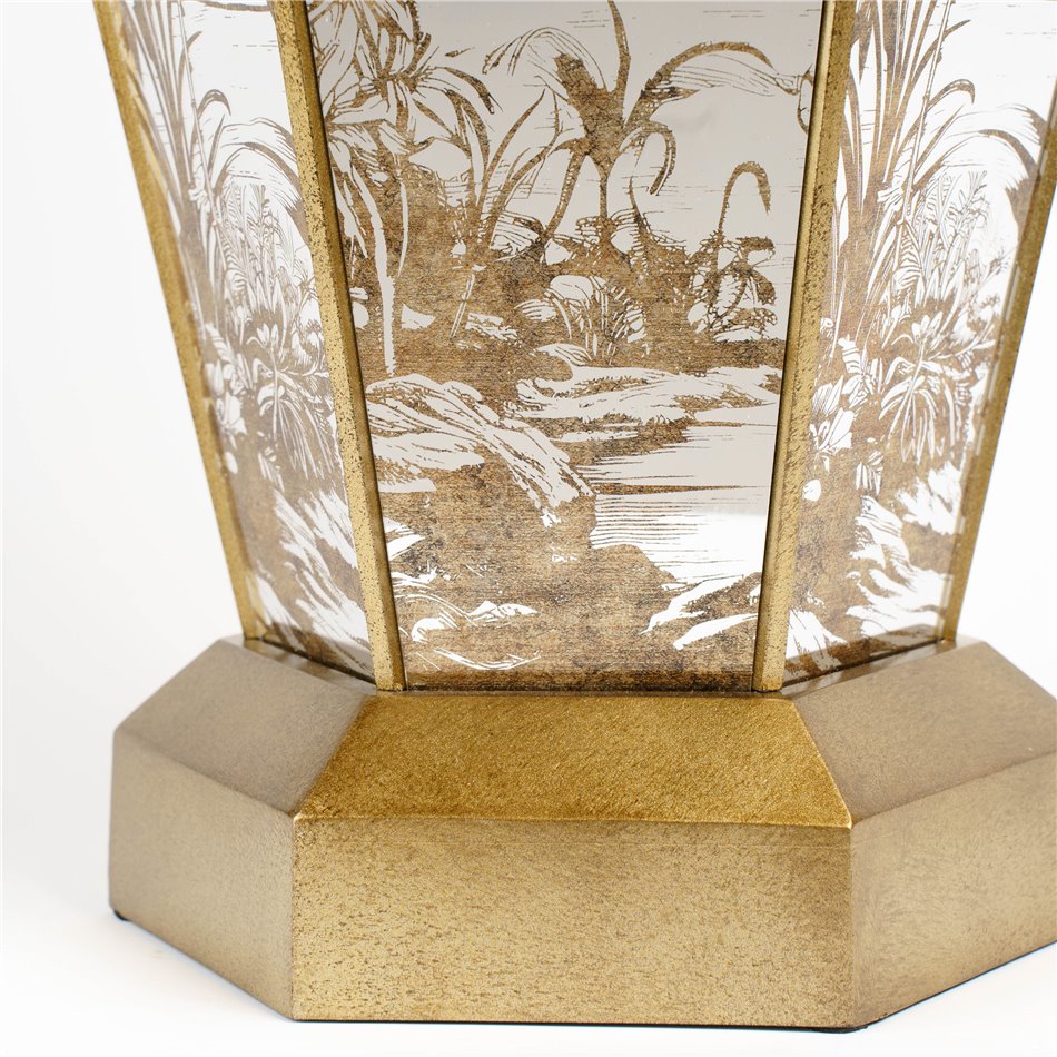 Golden Umbrella Stand – H65 × D33 × Ø33 cm