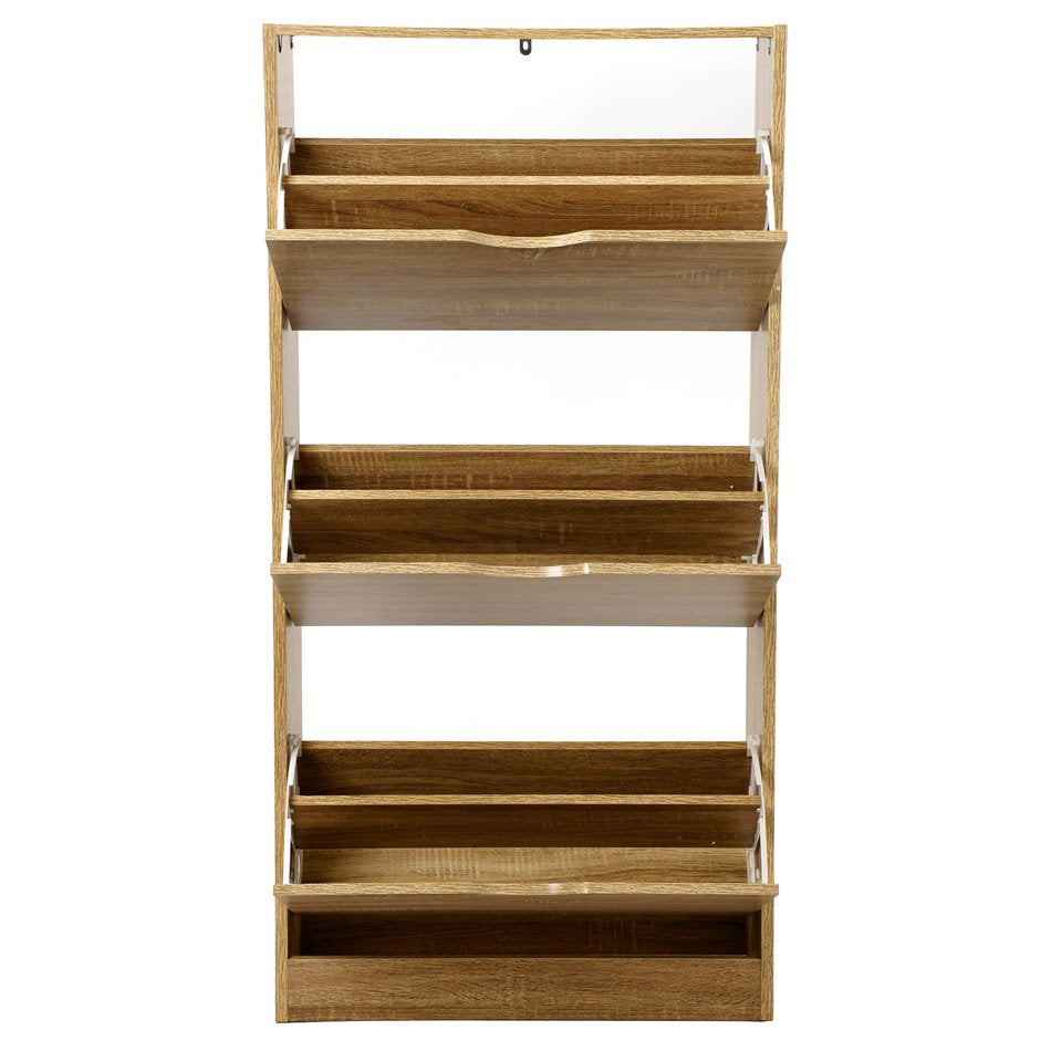 Shoe cabinet Chaus, natural, H119.5x60x23cm