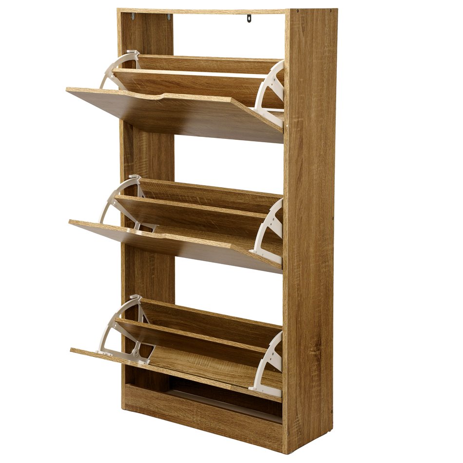 Shoe cabinet Chaus, natural, H119.5x60x23cm