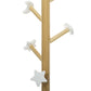 Coat rack Nuage, white/natural, wooden/MDF, H135.5x35x35cm
