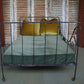 French Folding Iron Bed – Early 20Th Century Patinated Frame