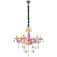 Chandelier Ylakiai, H75-115x45x65cm, E14x6 40W(MAX)