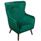 Armchair Dartford, velvet, green, 100x75x85cm, seat height 40cm